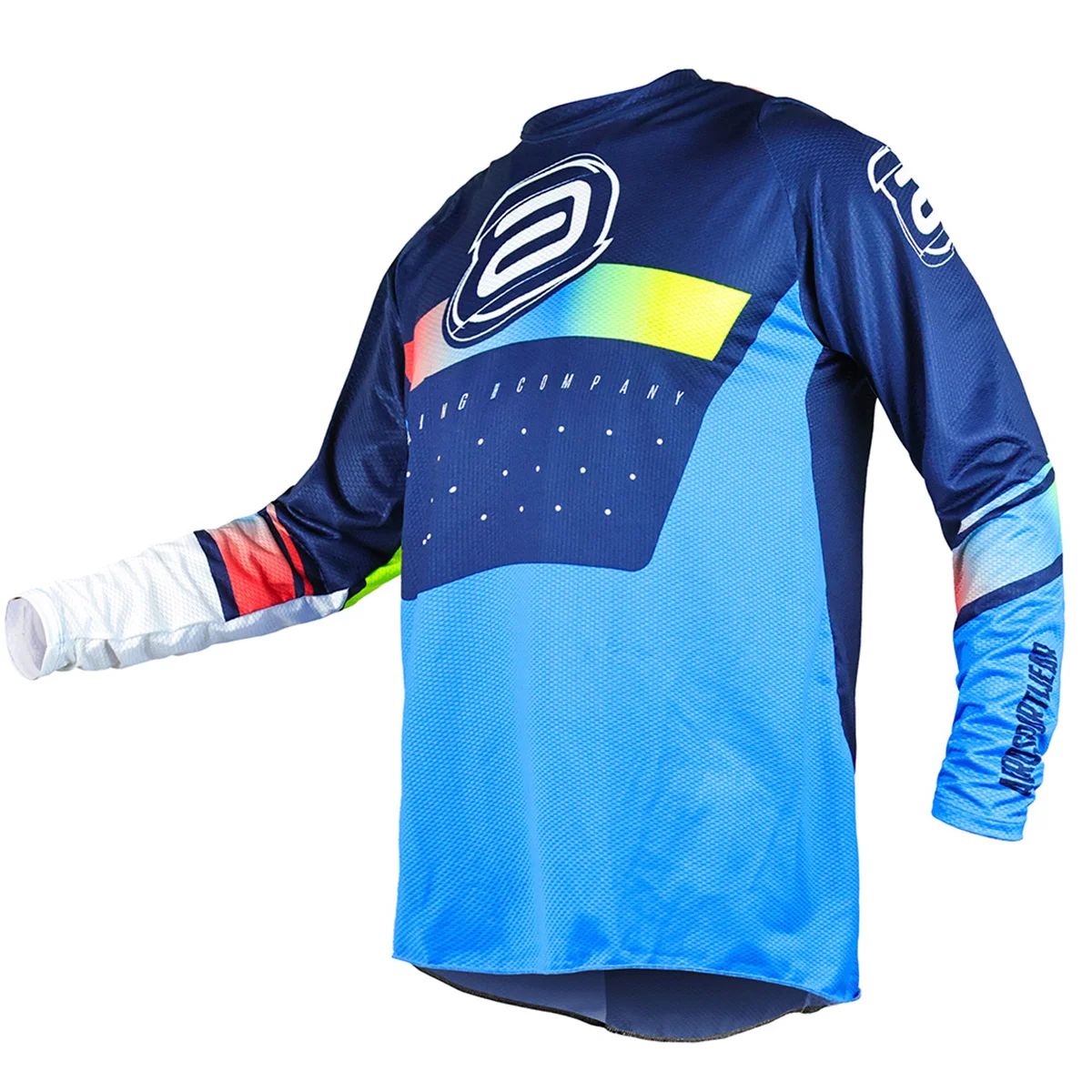 Camisa ASW Vented Gradient 25 Azul - Spinelli Motos Boutique